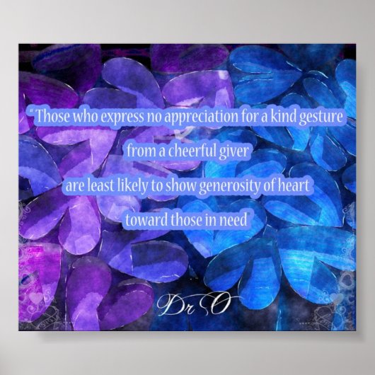 感謝と与えの ポスター (正面)