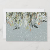 感謝と写真賛美のクリスマス シーズンカード (裏面)