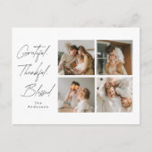 感謝と喜びに満ちた感謝祭の写真 ポストカード (正面)