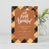 感謝と喜びに満ちた感謝祭の食事 招待状 (スタンド正面)
