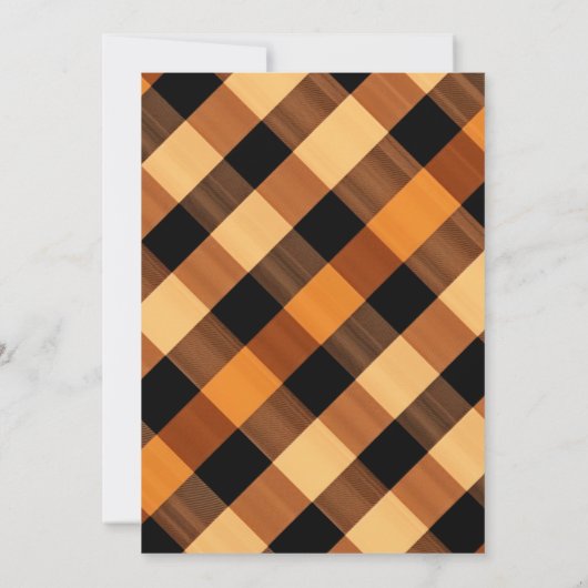 感謝と喜びに満ちた感謝祭の食事 招待状 (裏面)