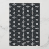 感謝と喜びに満ちた モダン ミニマル エレガントなスクリプト 箔シーズンカード (裏面)