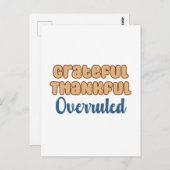 感謝と喜びに満ちた 却下された 弁護士の名言 ポストカード (正面/裏面)