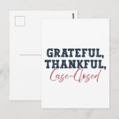 感謝と喜びの事件終了 - 弁護士のための感謝祭 ポストカード (正面/裏面)