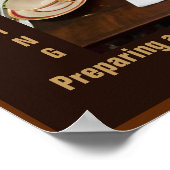 感謝と喜びの感謝祭引用文 ポスター (角)