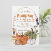 感謝と喜びを伝える カボチャ選びのチーム プランナー ご招待 招待状 (スタンド正面)