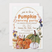 感謝と喜びを伝える カボチャ選びのチーム プランナー ご招待 招待状 (正面/裏面)