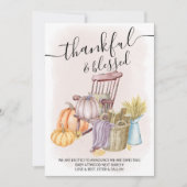 感謝と国賛美のかぼちゃ妊娠 案内状 (正面)