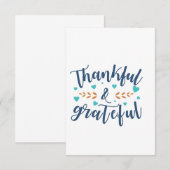 感謝と大きなカーサンキュード サンキューカード (正面/裏面)