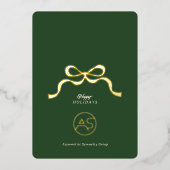 感謝と季節 | あいさつ企業の業務 箔シーズンカード (正面)