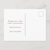 感謝と幸せ賛美な感謝白 シーズンポストカード (裏面)