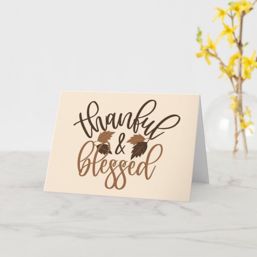 感謝と幸せ カード (黄色い花)