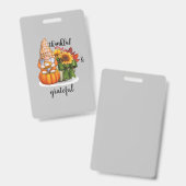 感謝と幸せ バッジ (正面＆裏面)