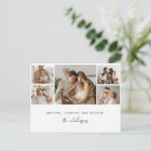 感謝と幸福に満ちた家族の感謝祭 ポストカード (スタンド正面)