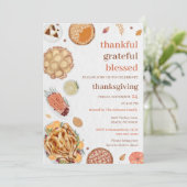 感謝と幸福に満ちた感謝祭の食事 招待状 (スタンド正面)