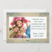 感謝と幸福のフォトコラージュ シーズンカード (裏面)