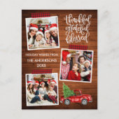 感謝と幸福の木製トラック プライド テープ ポストカード (正面)