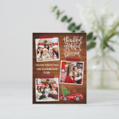 感謝と幸福の木製トラック プライド テープ ポストカード (スタンド正面)