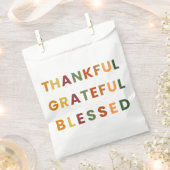 感謝と幸福の秋のパーティーファバッグ フェイバーバッグ (クリップ留めされた状態)