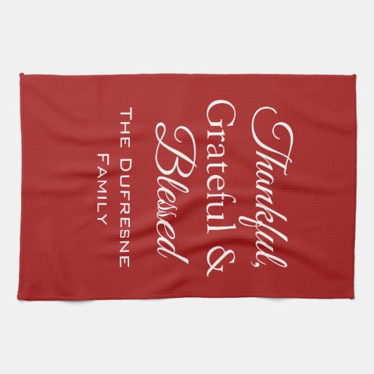 感謝と感謝とキッチンタ賛美オルグ キッチンタオル (横)