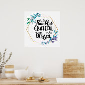 感謝と感謝とポ賛美スター ポスター (キッチン)