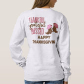 感謝と感謝と幸賛美せな感謝祭 | スウェットシャツ (裏面)