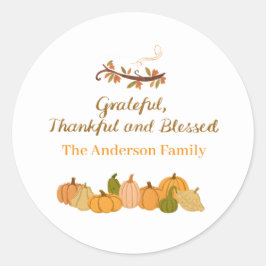 感謝と感謝と感謝と賛美 ラウンドシール