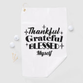 感謝と感謝と感謝賛美のきらめく贈 ゴルフタオル (インサイチュ)