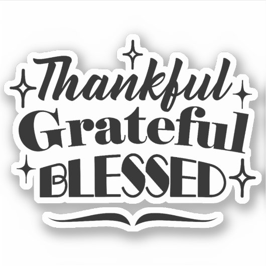 感謝と感謝と感謝賛美のきらめく贈 シール (正面)