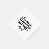 感謝と感謝と感謝賛美のきらめく贈 スタンダードカクテルナプキン (角)