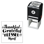 感謝と感謝と感謝賛美のきらめく贈 セルフインキングスタンプ (インサイチュ)