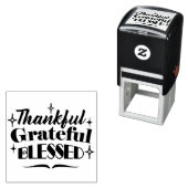 感謝と感謝と感謝賛美のきらめく贈 セルフインキングスタンプ (インサイチュ)