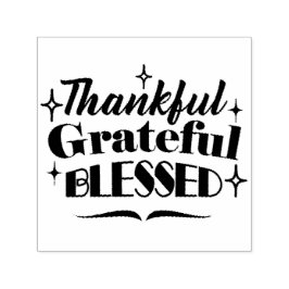 感謝と感謝と感謝賛美のきらめく贈 セルフインキングスタンプ