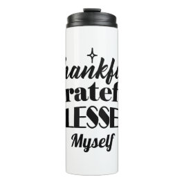 感謝と感謝と感謝賛美のきらめく贈 タンブラー