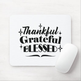 感謝と感謝と感謝賛美のきらめく贈 マウスパッド