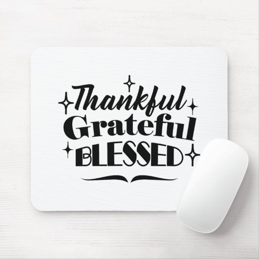 感謝と感謝と感謝賛美のきらめく贈 マウスパッド (マウス)