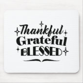 感謝と感謝と感謝賛美のきらめく贈 マウスパッド (正面)