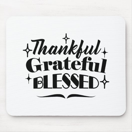 感謝と感謝と感謝賛美のきらめく贈 マウスパッド (正面)