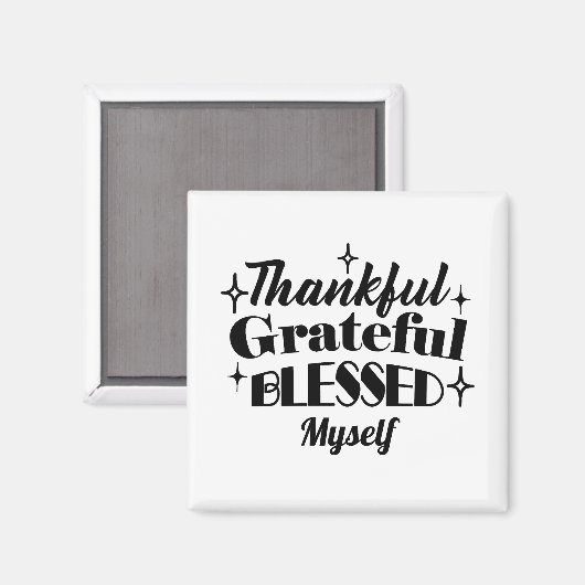 感謝と感謝と感謝賛美のきらめく贈 マグネット (正面/裏面)