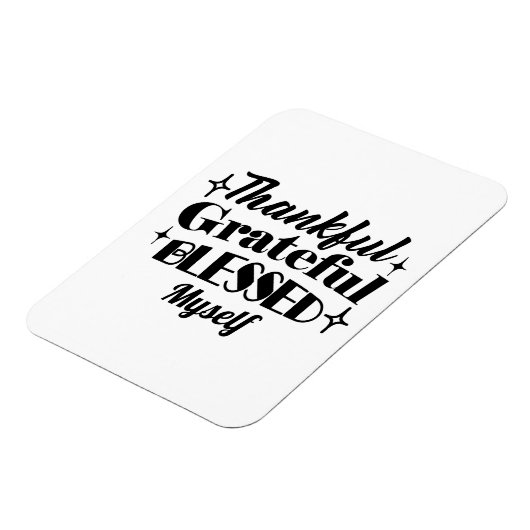 感謝と感謝と感謝賛美のきらめく贈 マグネット (左側)