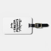 感謝と感謝と感謝賛美のきらめく贈 ラゲッジタグ (正面横)