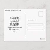 感謝と感謝と感謝賛美の写真 ポストカード (裏面)