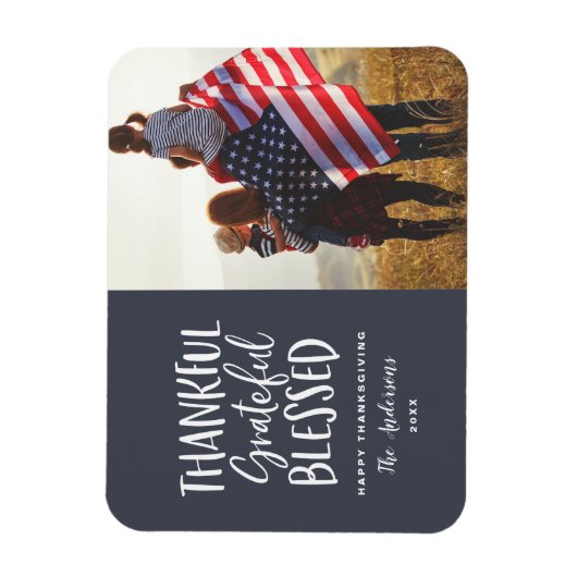 感謝と感謝と感謝賛美の写真 マグネット (縦)