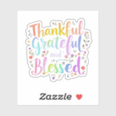 感謝と感謝と賛美する – 鮮やか秋 シール (シート)