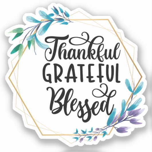 感謝と感謝と賛美 シール (正面)