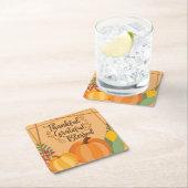 感謝と感謝と賛美、 スクエアペーパーコースター (インサイチュ)