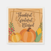 感謝と感謝と賛美、 スタンダードカクテルナプキン (正面)