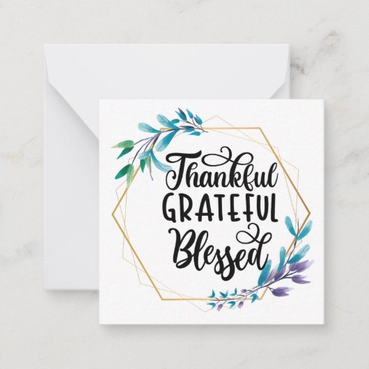 感謝と感謝と賛美 ノートカード (正面)