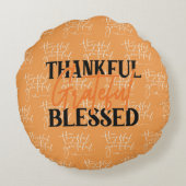感謝と感謝と賛美、 ラウンドクッション (裏面)