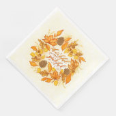 感謝と感謝のディナーナプキン (コーナー)